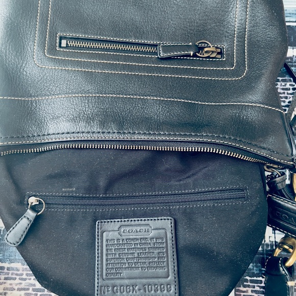 Coach Vintage Chelsea Black Pebbled Leather Shoulder Purse Bag 10399